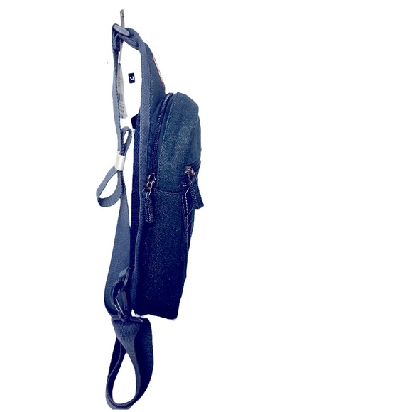 True Religion Unisex Indigo Blue Denim Grohl Sling Bag New With Tags - Picture 3 of 12